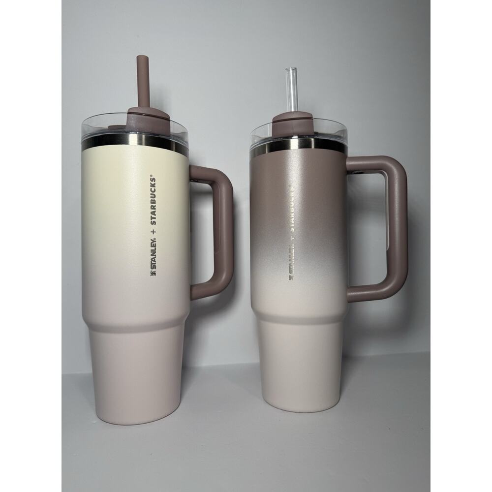 Stanley Starbucks HONG KONG MOCHA MOUSSE + PHILIPPINES CRYSTAL BROWN Tumbler Set